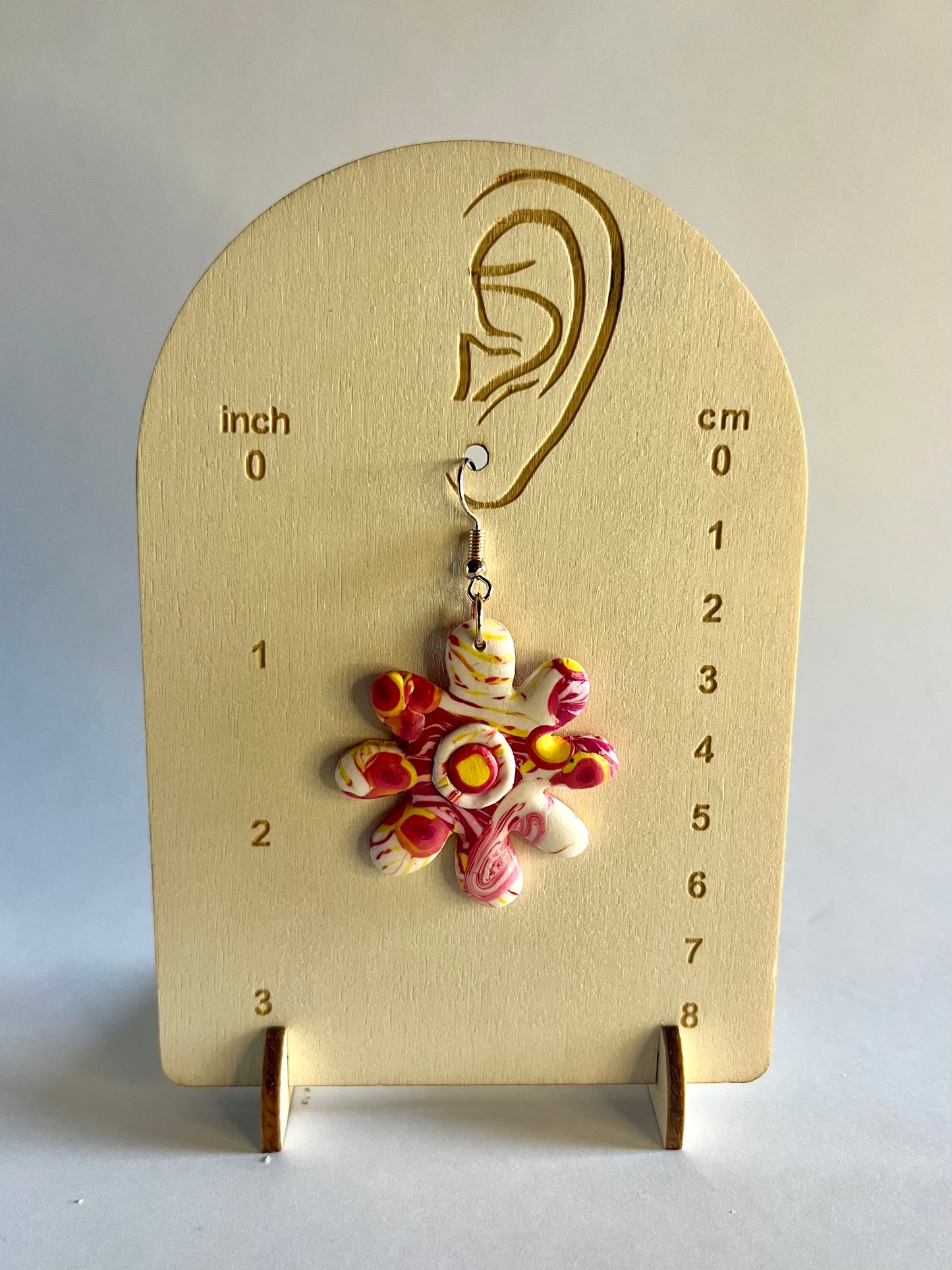 Pretty in Pink - Funky Flower Earrings