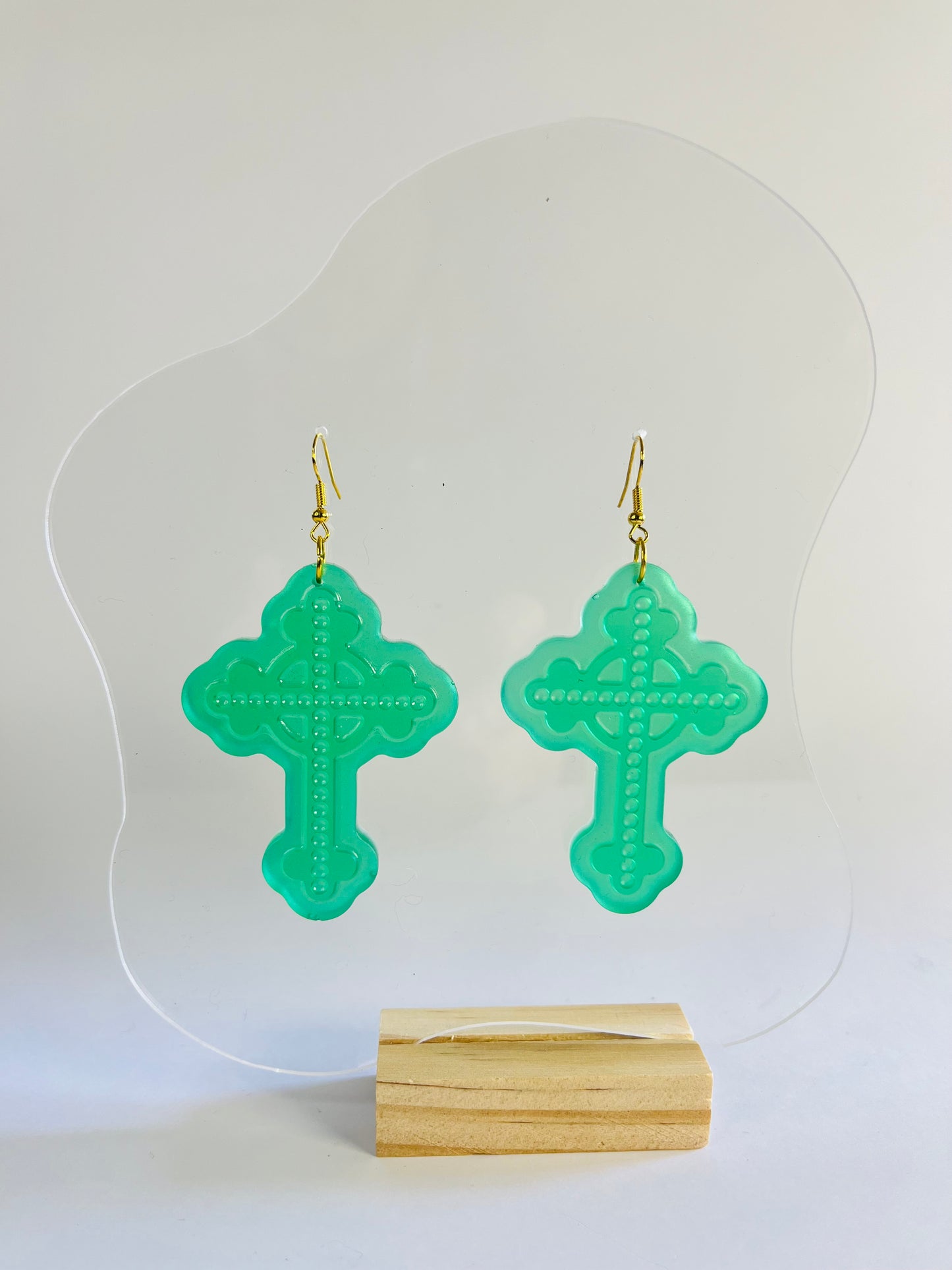Don’t be Jelly - Ornate Cross Earrings