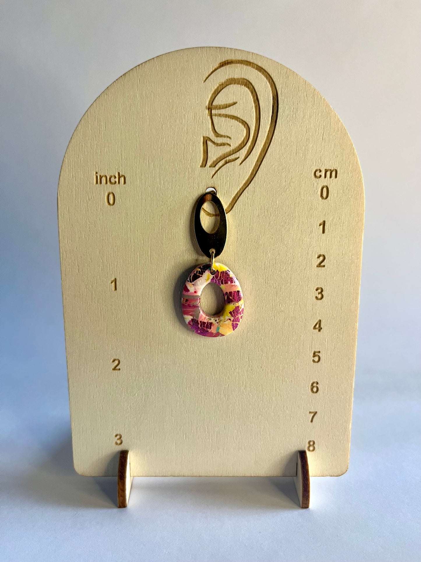 Pretty in Pink - Oval Drop Earrings