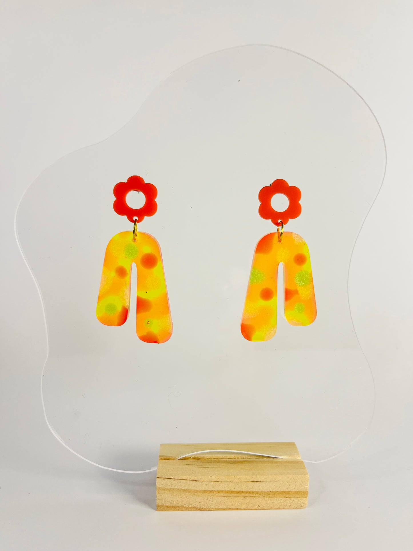 Don’t be Jelly - Organic Floral 70s Vibe Earrings