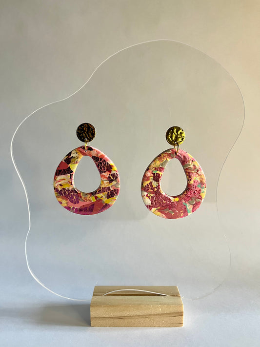 Pretty in Pink - Teardrop Earrings