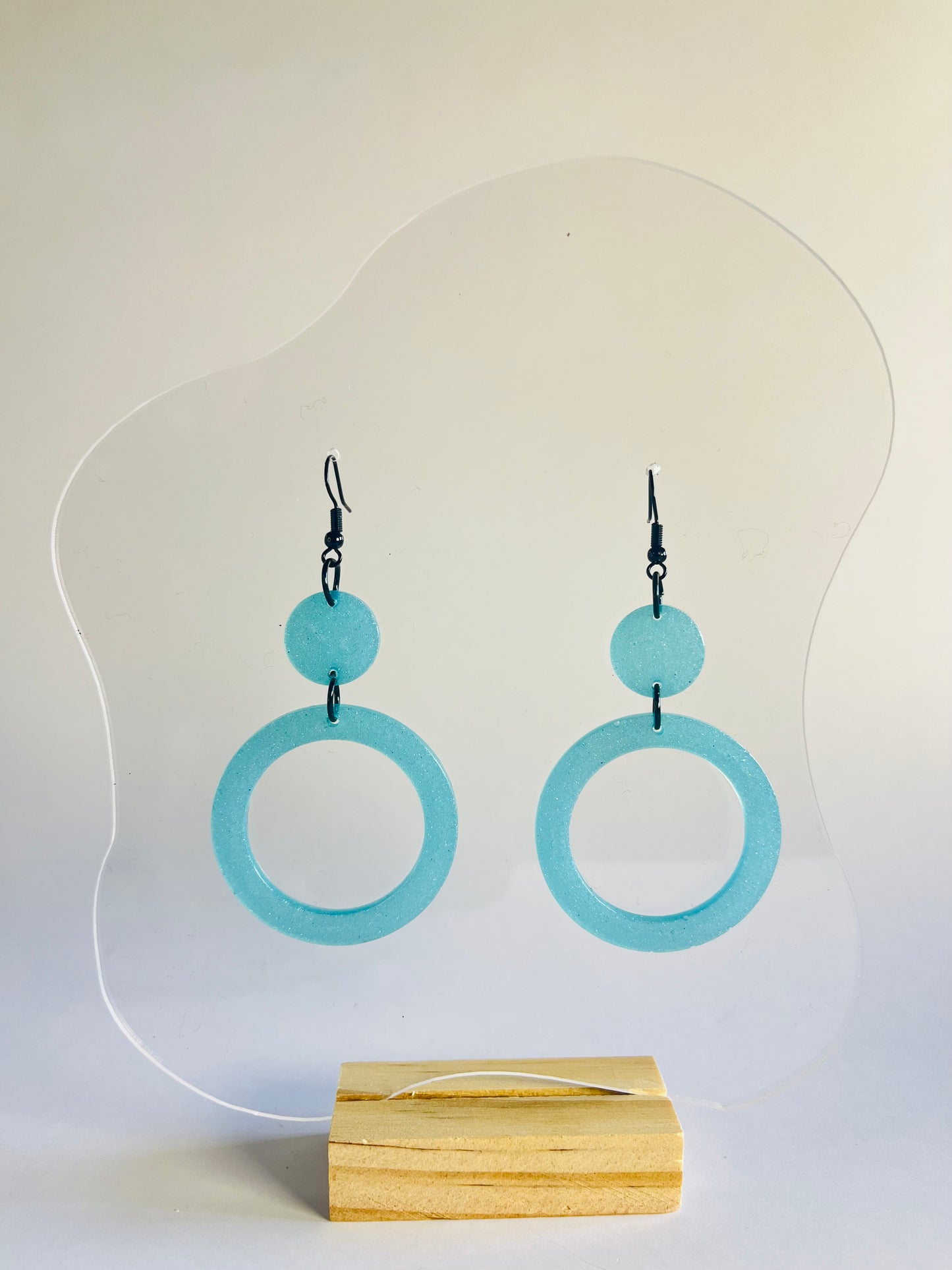 Don’t be Jelly - Blue Circle Earrings