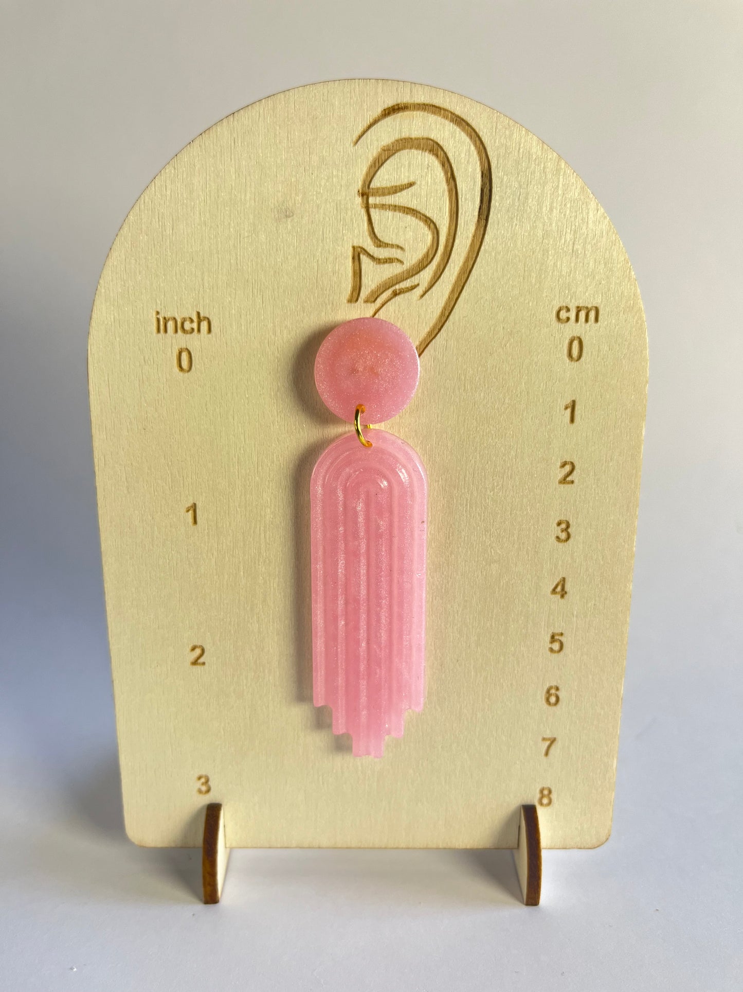 Don’t be Jelly - Pink Art Deco Style Earrings