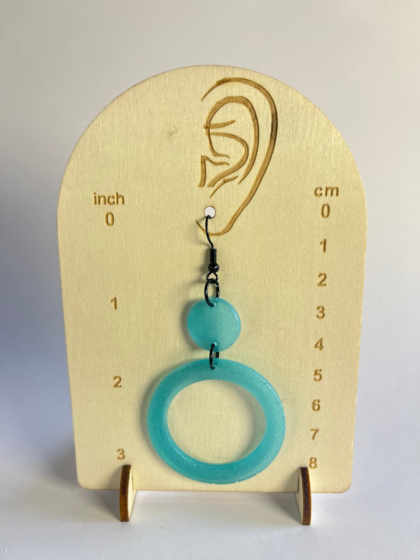 Don’t be Jelly - Blue Circle Earrings