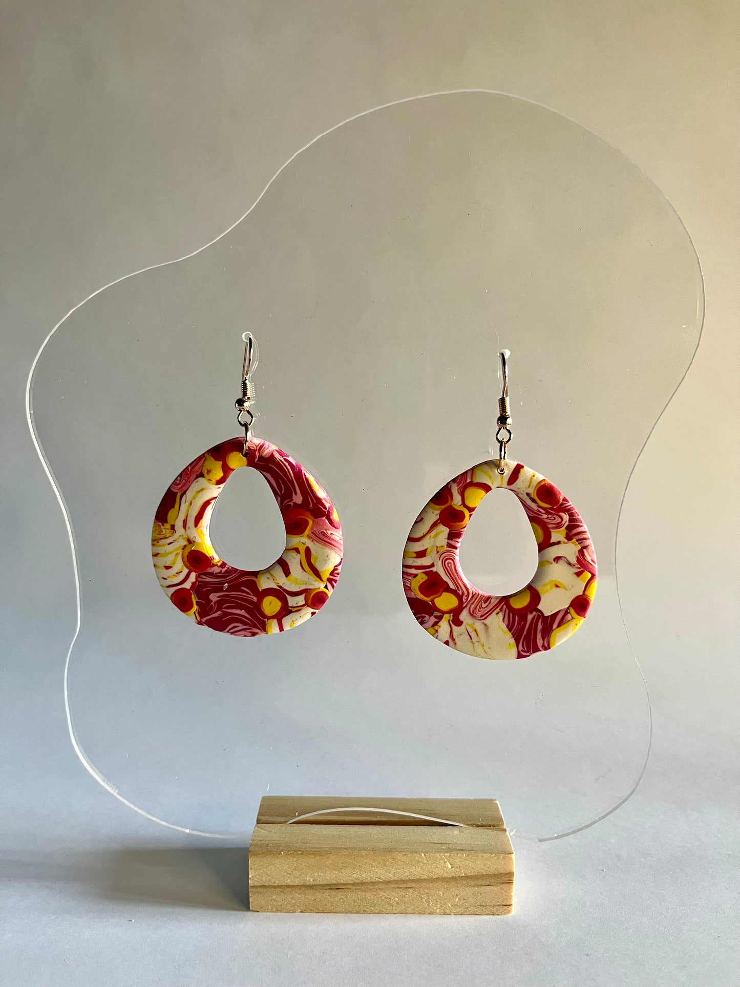 Pretty in Pink - Teardrop Earrings